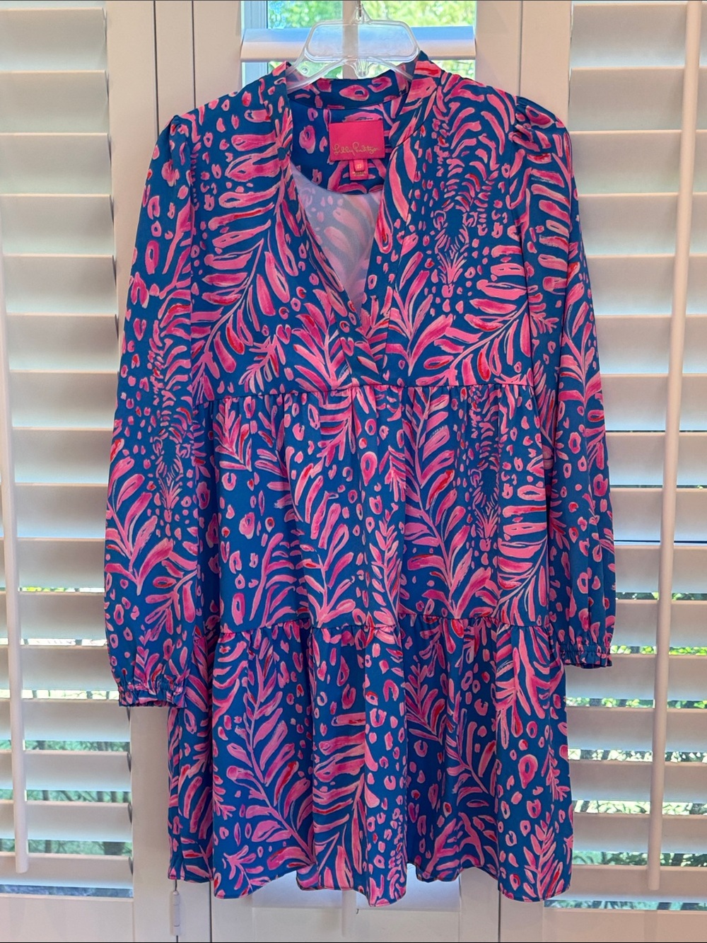 Lilly Pulitzer Winona Stretch Dress in Pundy Blue La Zebra